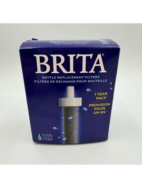 Genuine Brita Water Bottle Replacement Filters 5 Pack Filters SEALED Brand New